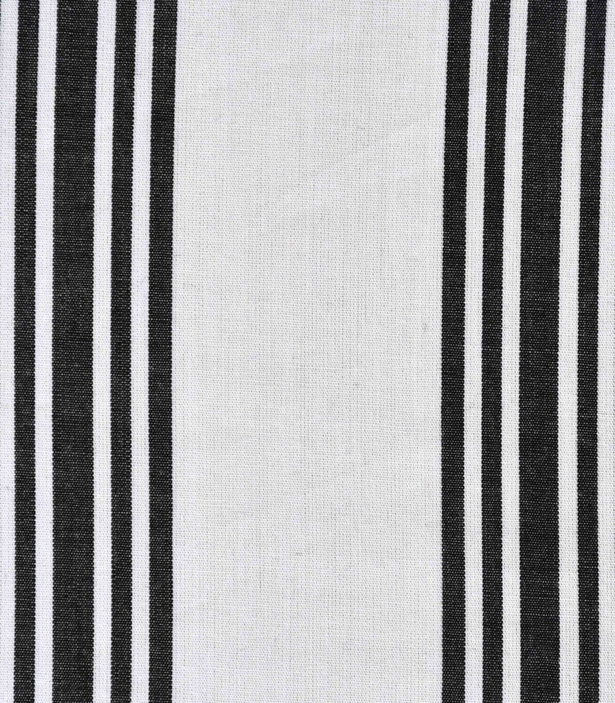 Cotton Yarn Dyed Black Stripe Fabric