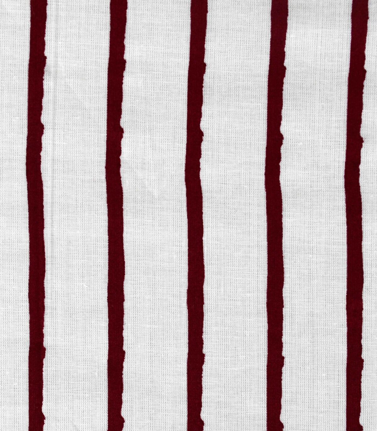 Cotton Red Stripe Print Fabric