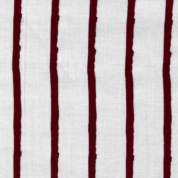 Cotton Red Stripe Print Fabric