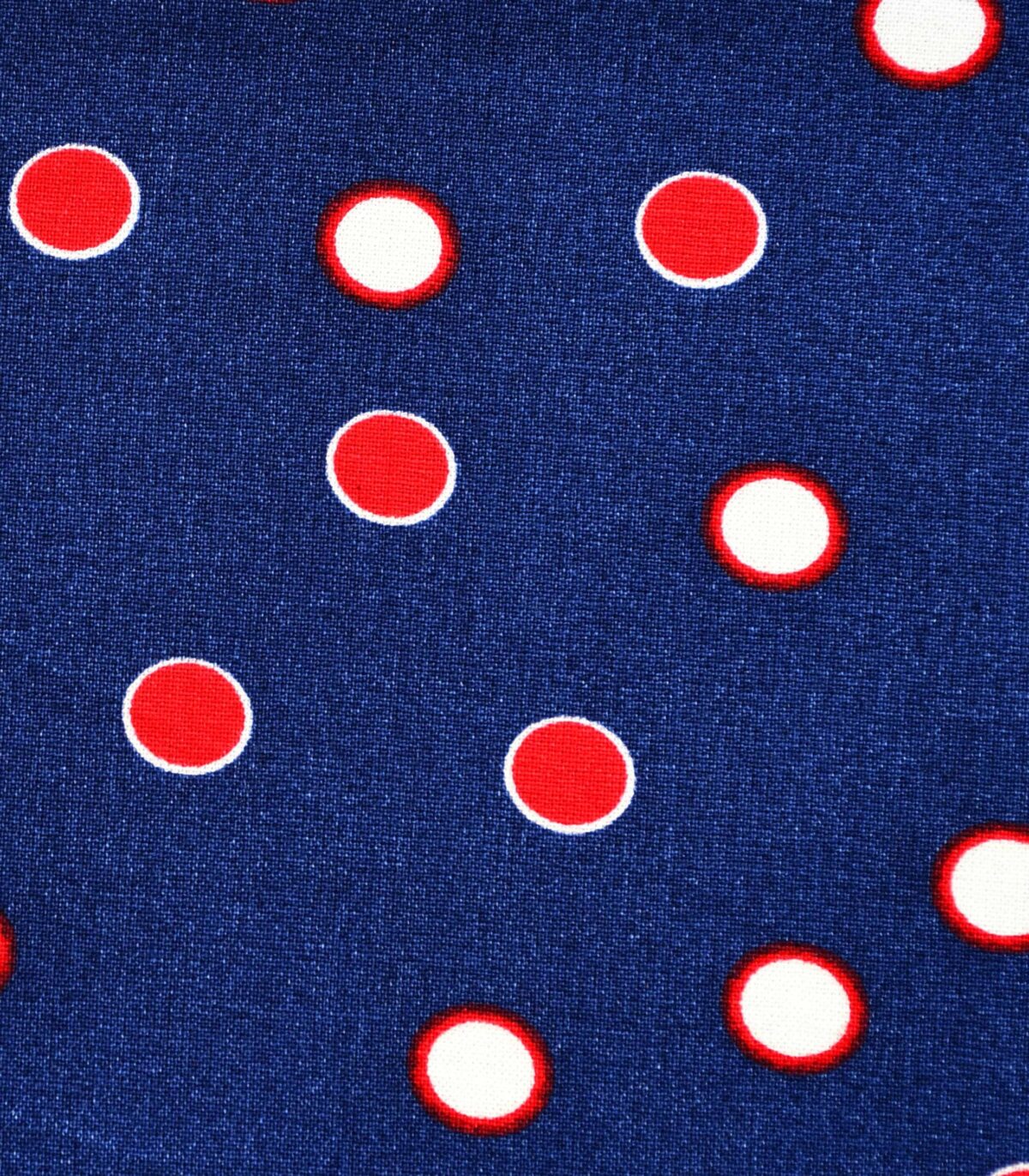 Viscose Red Dot Print Fabric