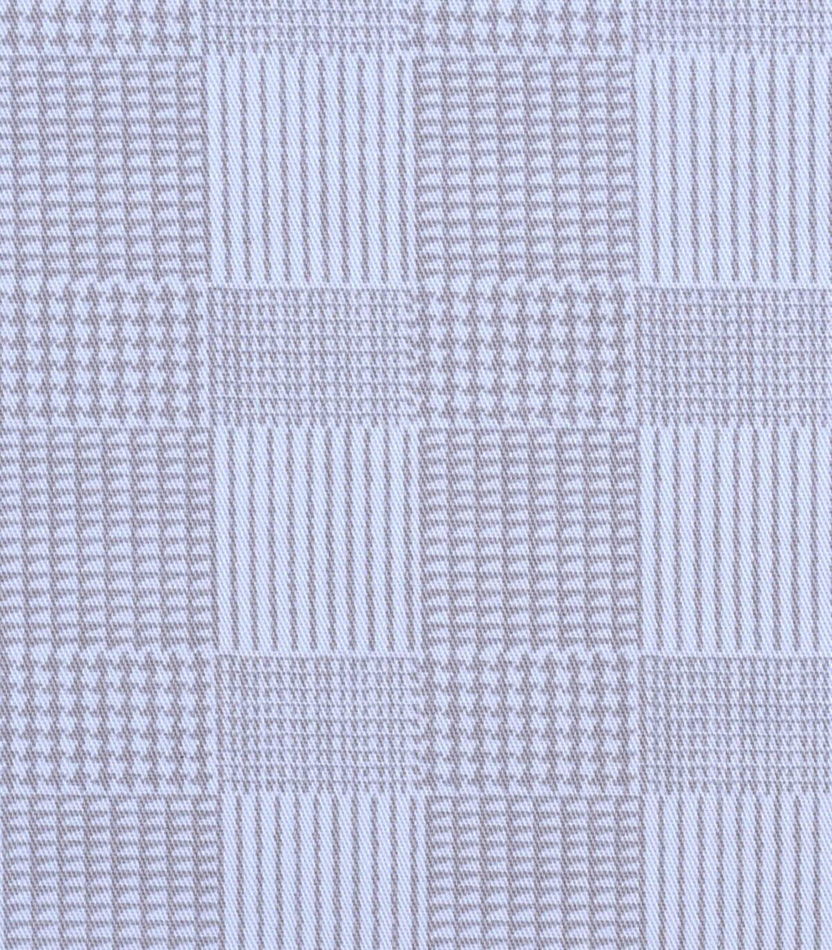 Cotton Geometrical Checked Print Fabric