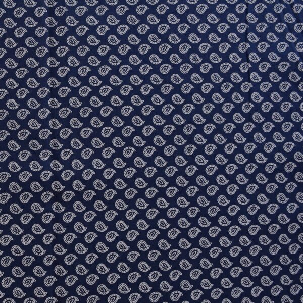 Cotton Modal Blue Base Print Fabric