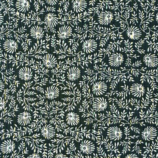 Cotton Flower Print Yarn Dyed Fabric