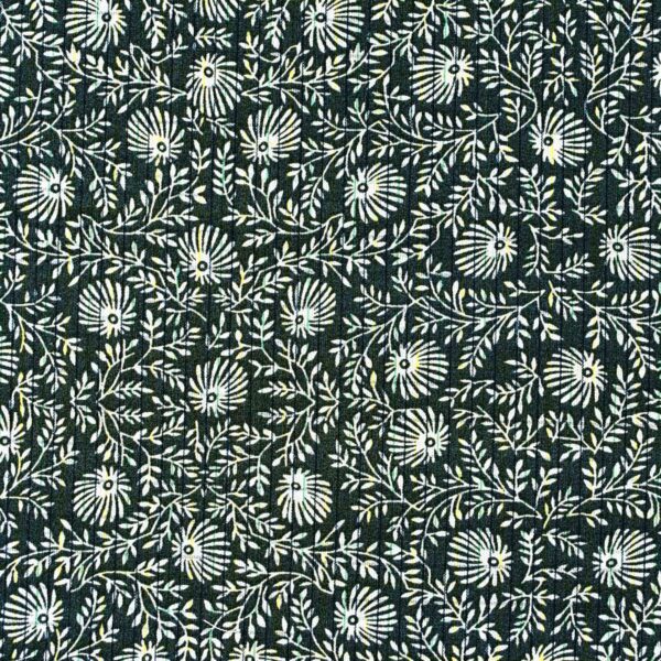 Cotton Flower Print Yarn Dyed Fabric
