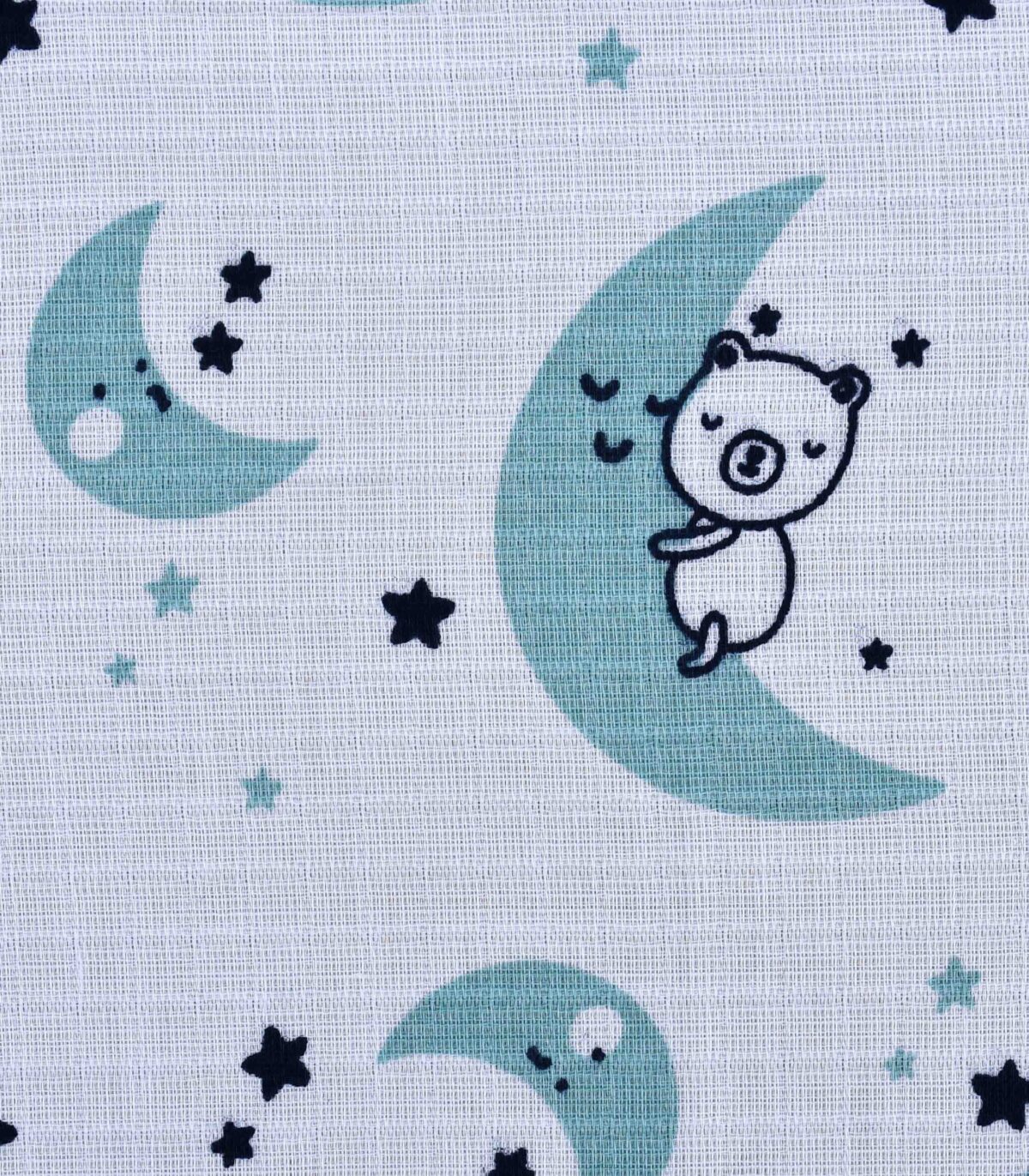 Cotton Stars and Moon Print Fabric