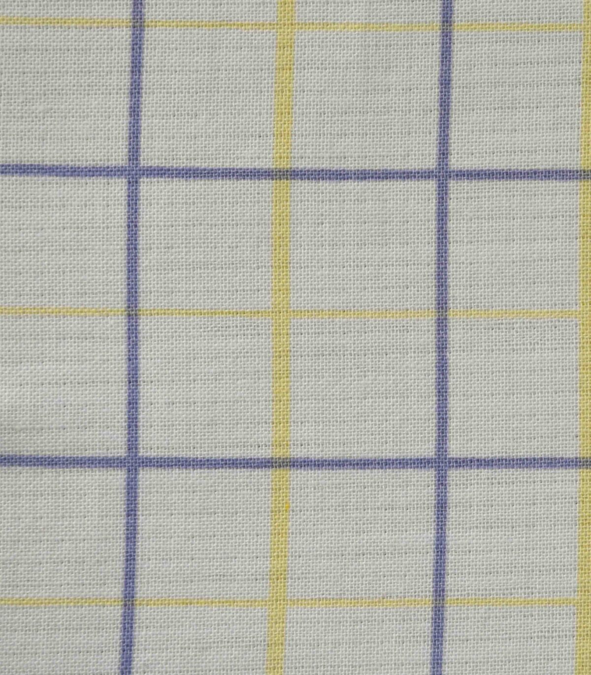 Cotton Double Cloth Checked Print Fabric