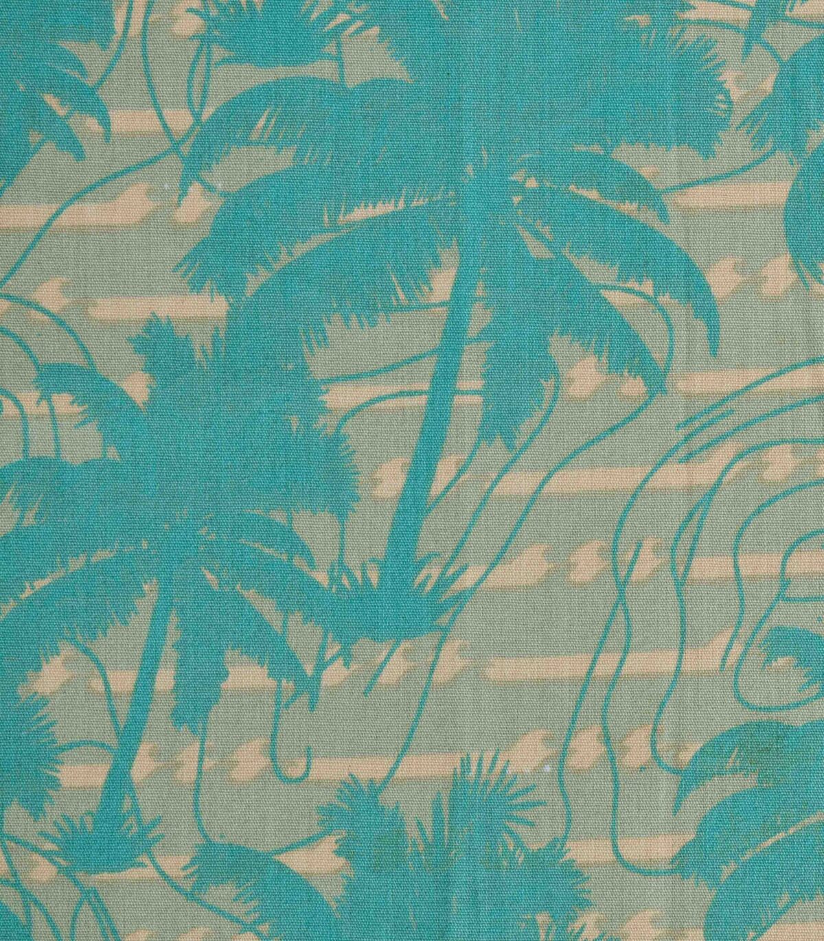 Cotton Fabric Coconut Tree Print