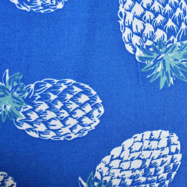 Cotton Lycra Pineapple Print Fabric