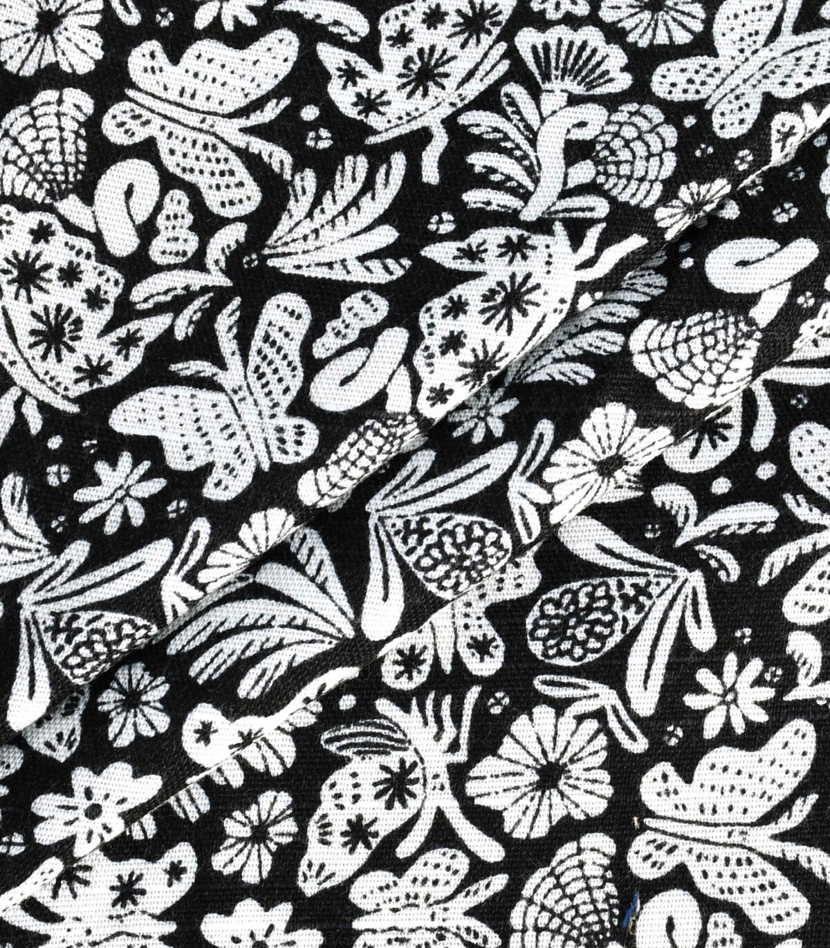 Viscose Butterfly Print Plain Weave Fabric