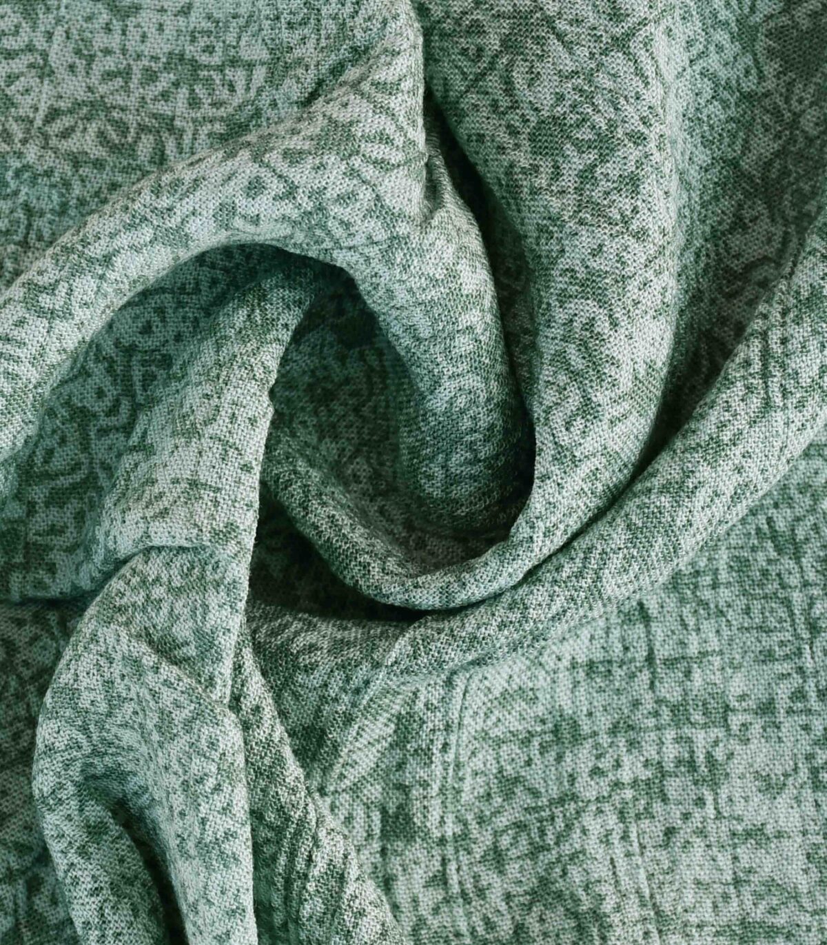 Viscose Light Green Hightwist Fabric