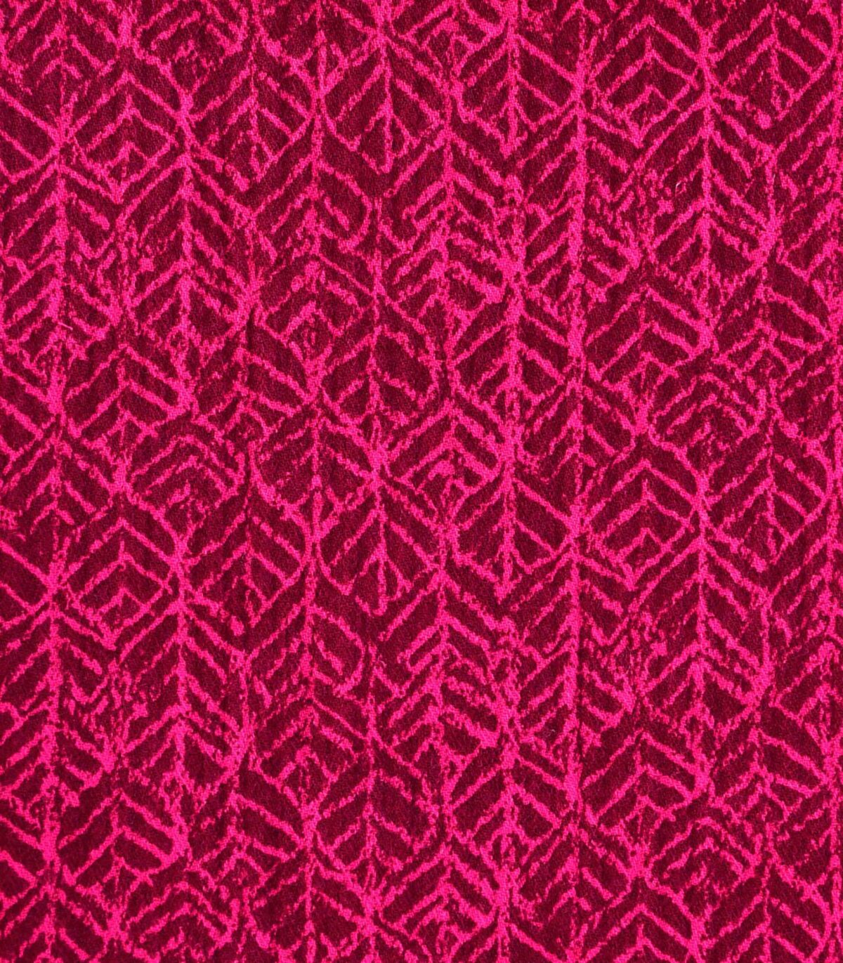Cotton Dark Pink Hightwist Print Fabric