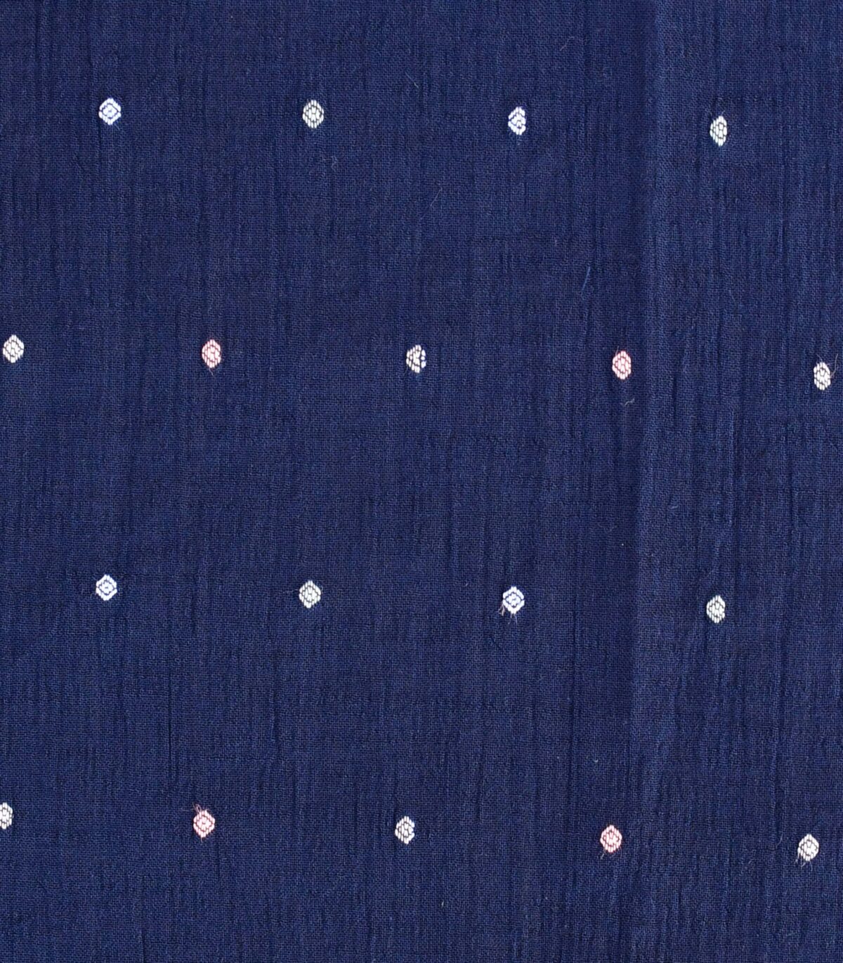 CottonPoly Clip Dot Dobby Hightwist Fabric