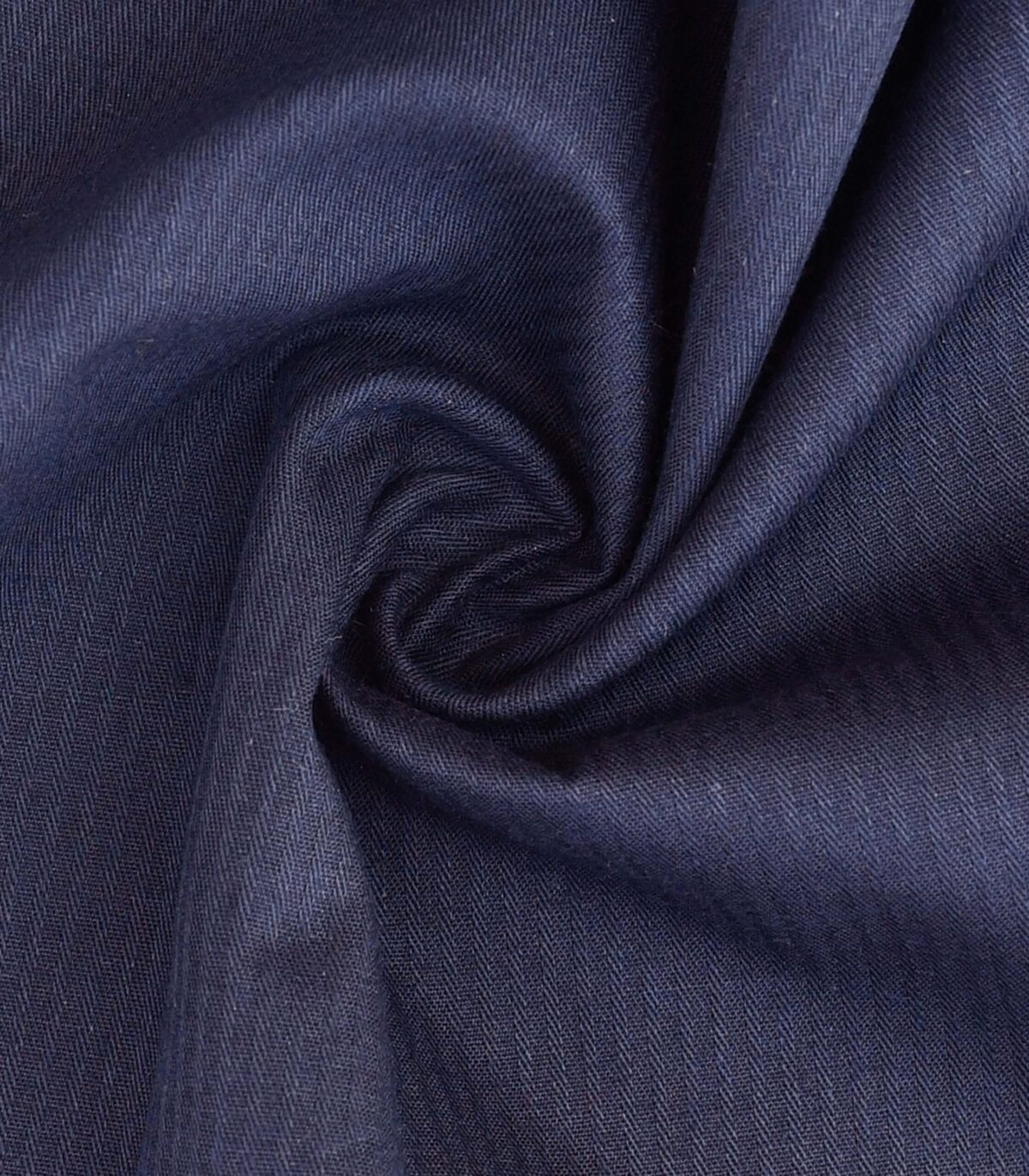 Cotton Navy Reverse Twill Fabric