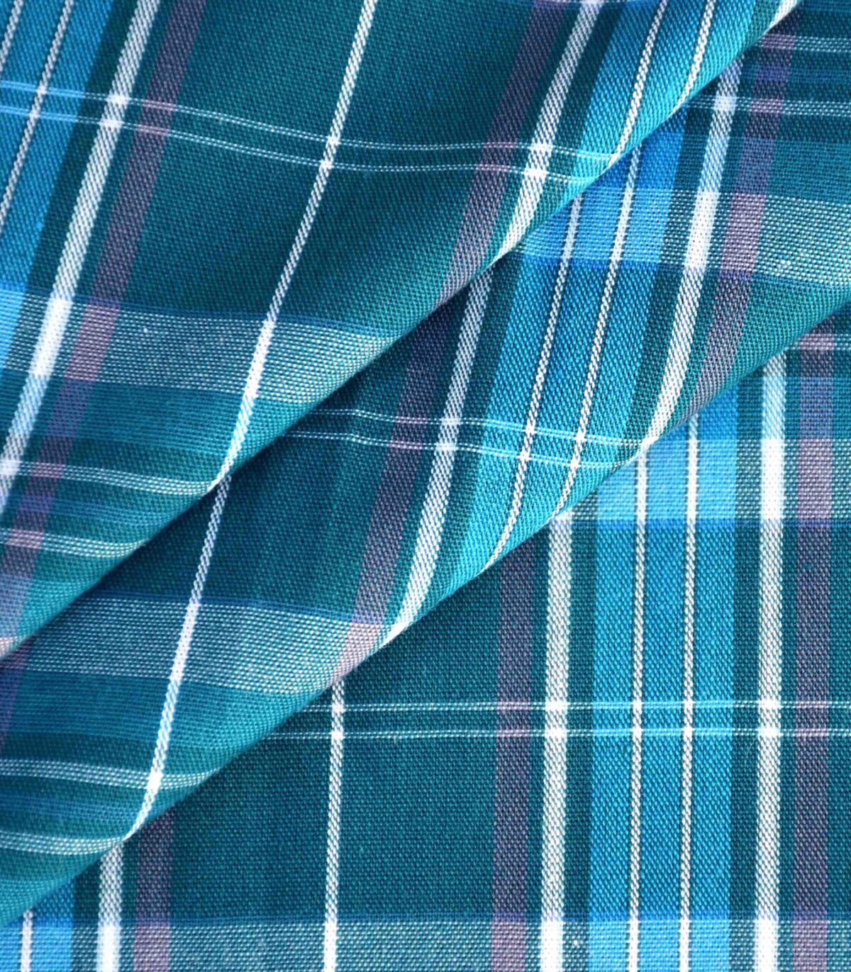 Cotton Green Checked Yarn dyed Fabric