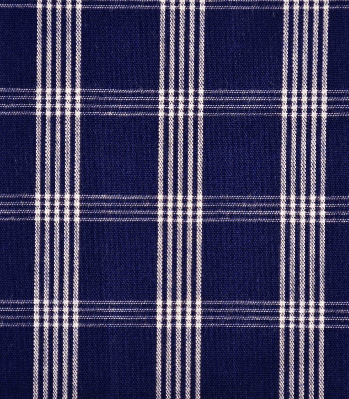 Cotton Blue Checked Yarn Dyed Fabric