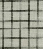 Cotton Black Checked Yarn Dyed Fabric