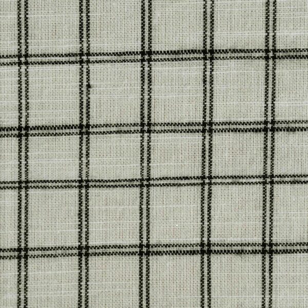 Cotton Black Checked Yarn Dyed Fabric