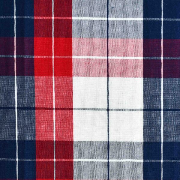 Cotton Multi Color Checked Stripe Yarndyed Fabric