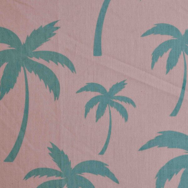 Cotton Coconut Tree Print Woven Fabric