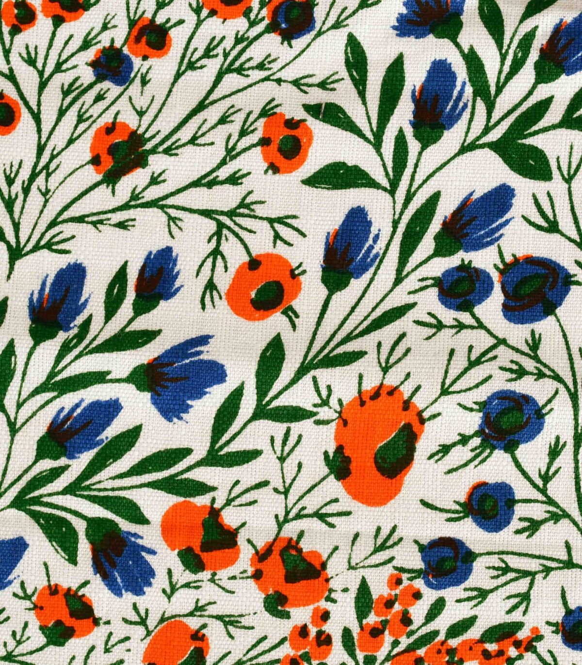 Cotton Viscose Flower Print Fabric