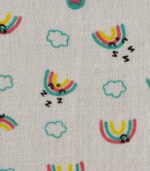 Cotton Multi Color Rainbow Print Fabric