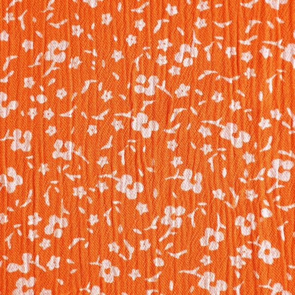 Viscose Flower Print High Twist Fabric