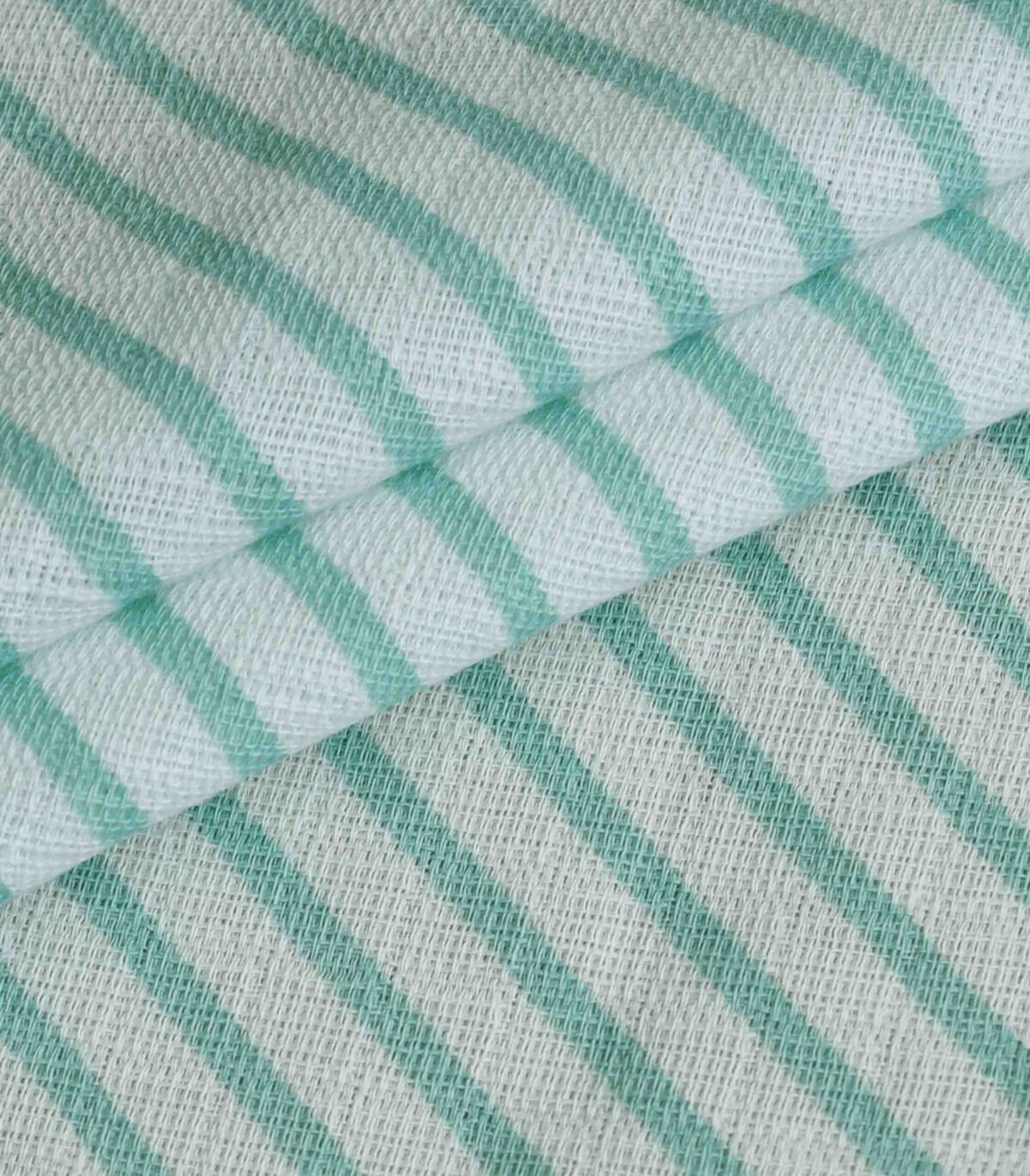 Cotton Diagonal Stripe Print Fabric