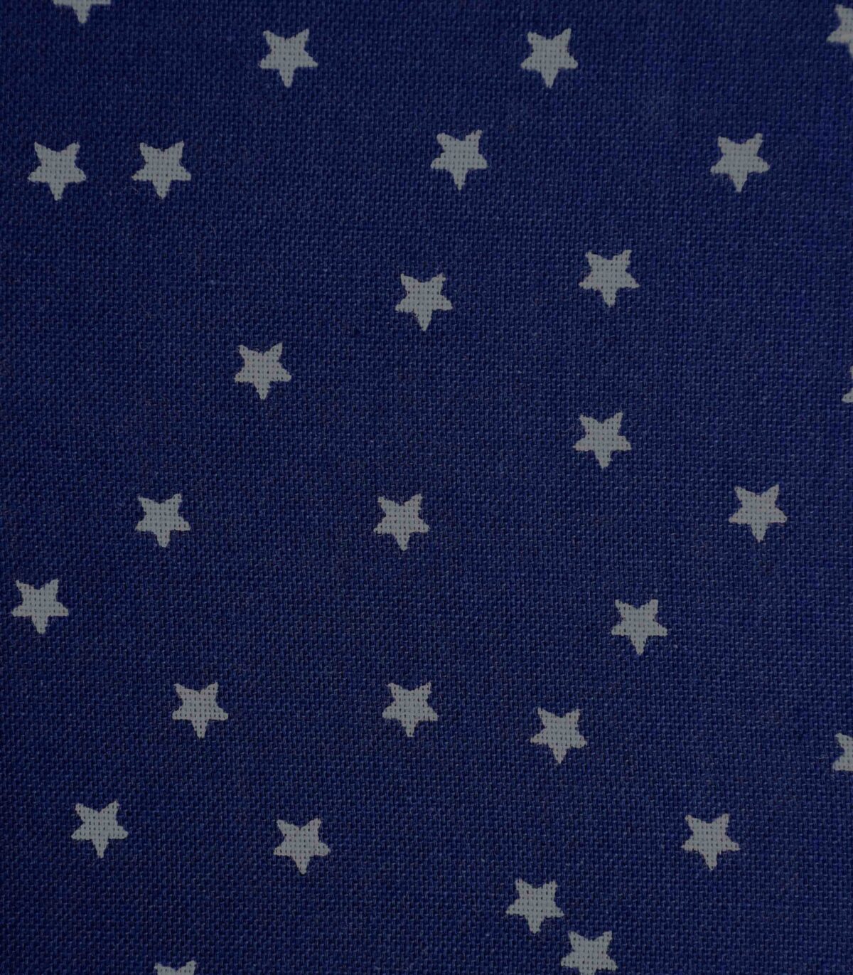 Cotton Navy Base Star Print Fabric