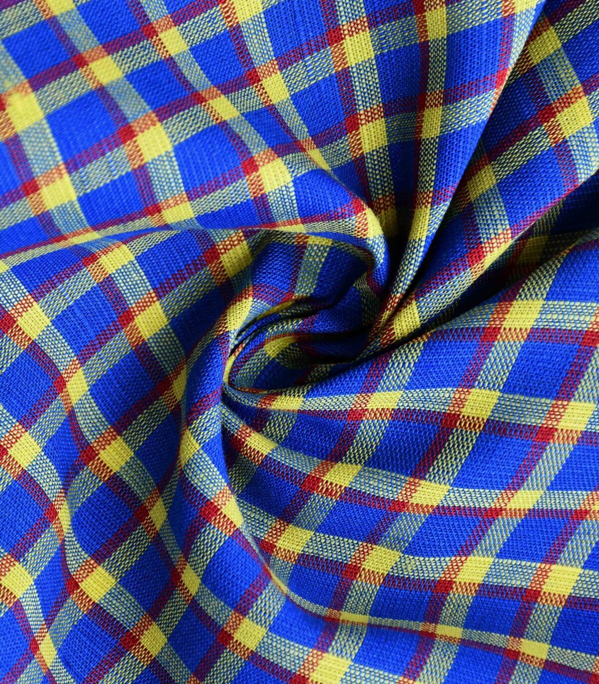 Cotton Checked Yarn Dyed Woven Fabric