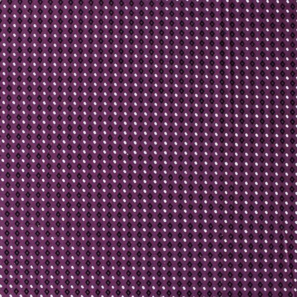Cotton Dark Purple Dot Print Woven Fabric