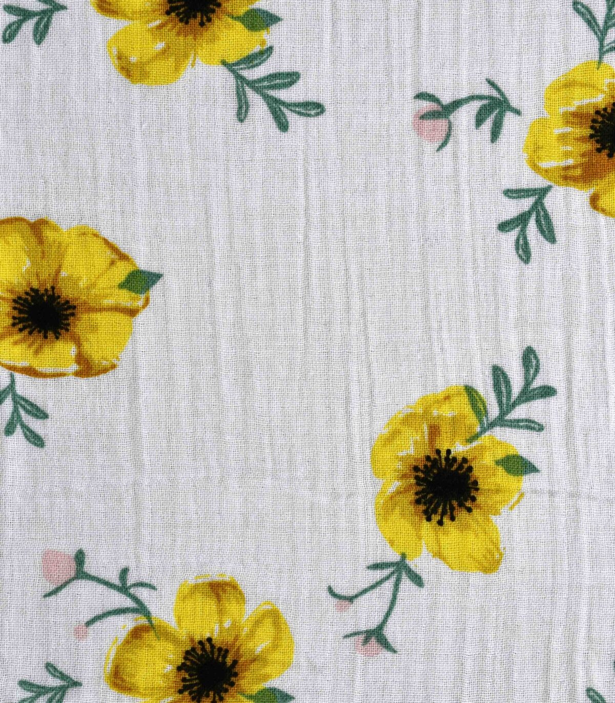 Cotton Double Cloth Flower Print Fabric