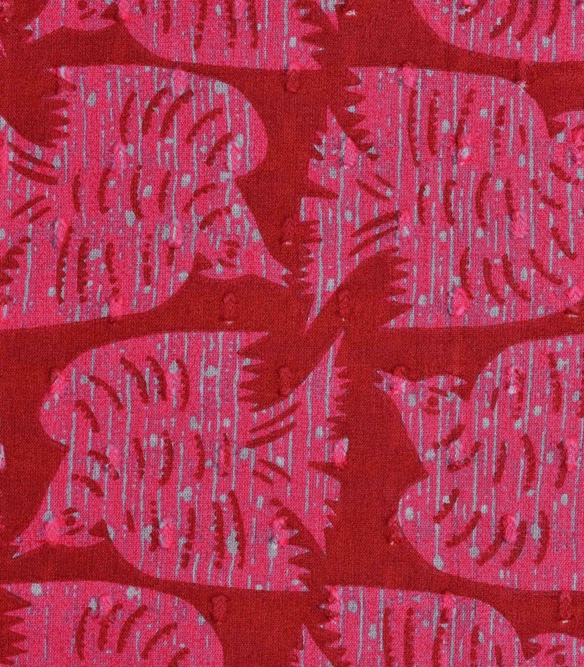 Cotton Clip Dot Dobby Print Woven Fabric