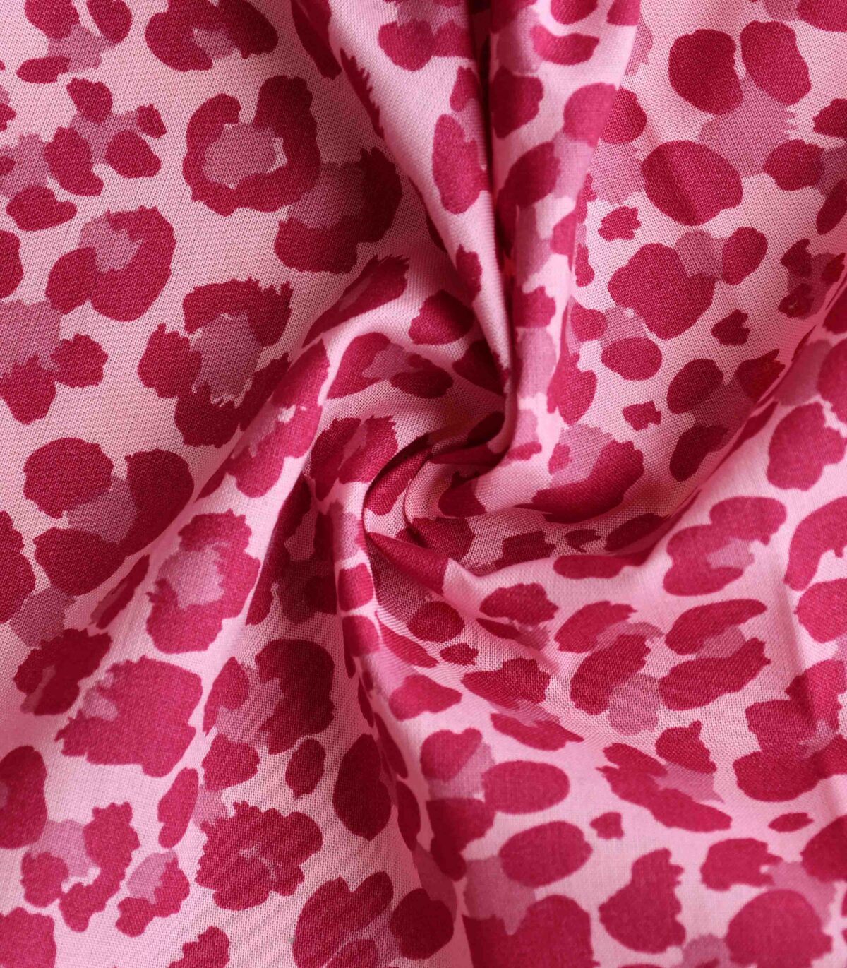 Cotton Pink Color Animal Print Woven Fabric