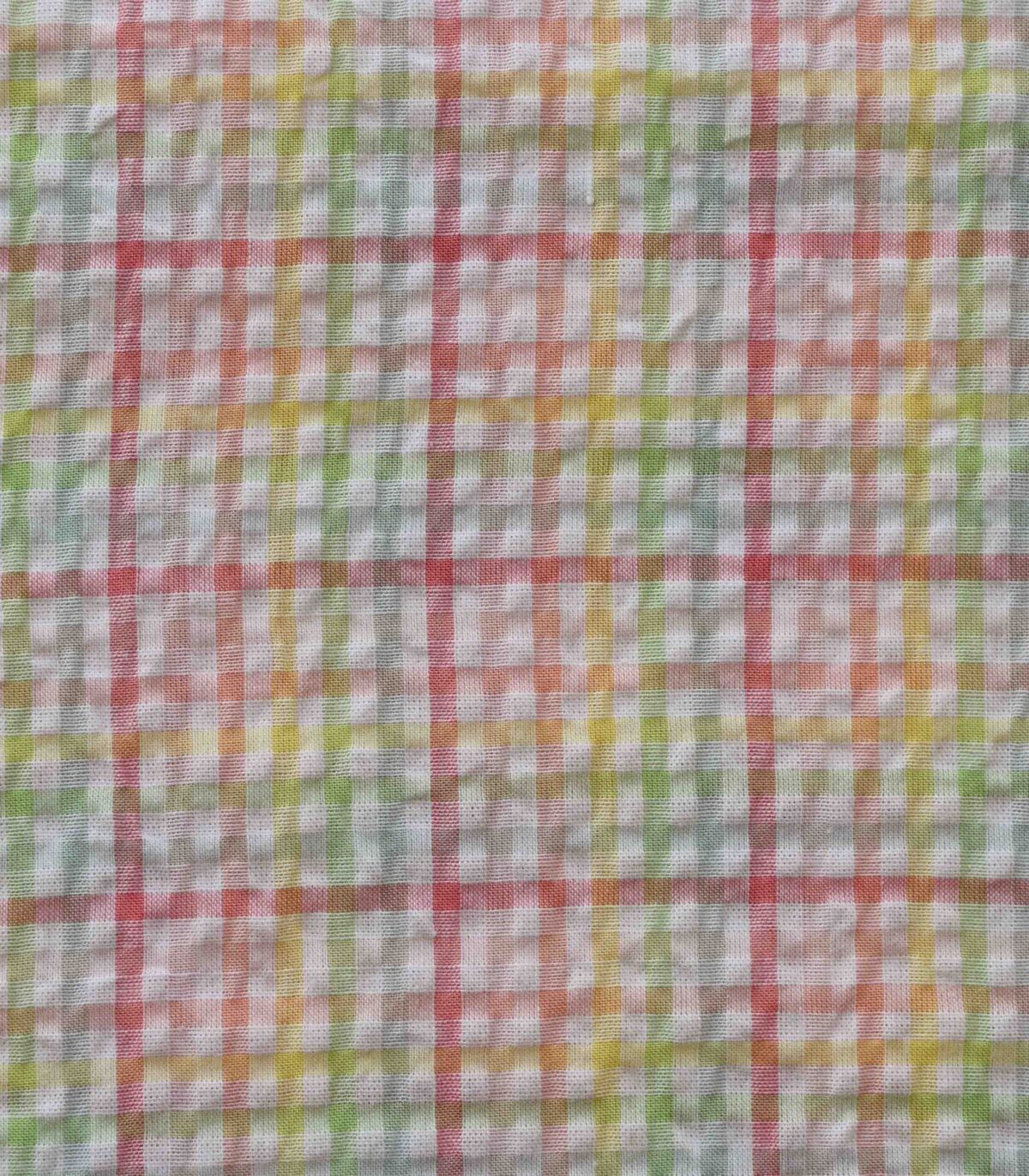 Multi Color Checked Woven Fabric