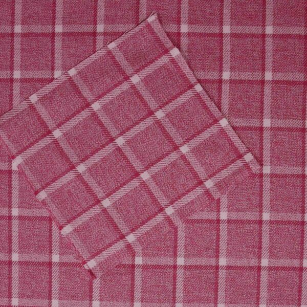Cotton Pink Color Yarn Dyed Fabric