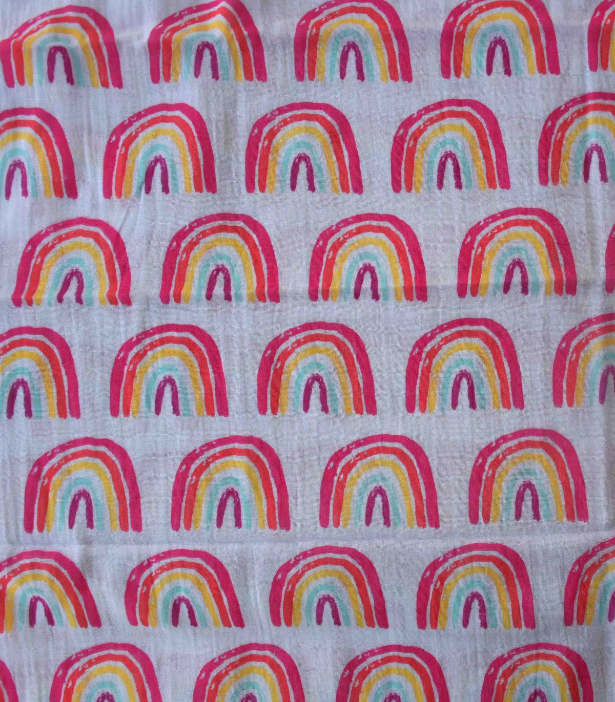 Cotton Rainbow Print Woven Fabric