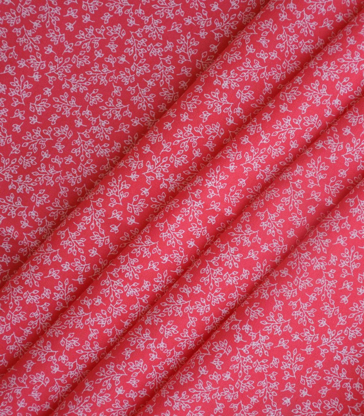 Cotton Leaf Print Woven Fabric
