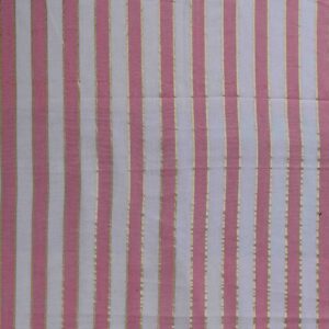 Cotton Blends Peach Pink Stripe Woven Fabric (FC-DEPL44)