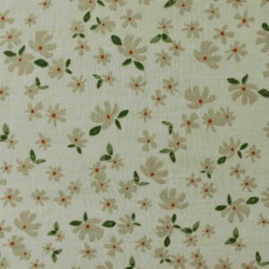 Cotton Pearal White Printed Woven Fabric (FC-DEPL1972)
