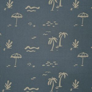 Grey Base Tree Print Fabric (FC-261)