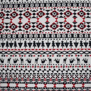 Cotton White Base Animal Print Fabric (FC-49)