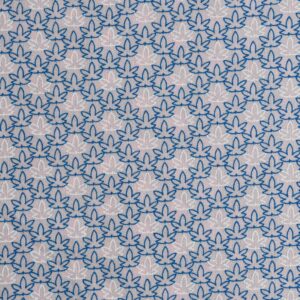 Pink Base Leaf Print Cotton Fabric (FC-536)