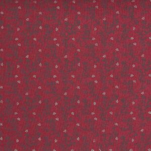 Maroon Base Flower Print Cotton Fabric (FC-537)