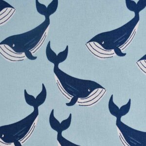 Cotton Dolphin Print Drill Fabric (FC-770)