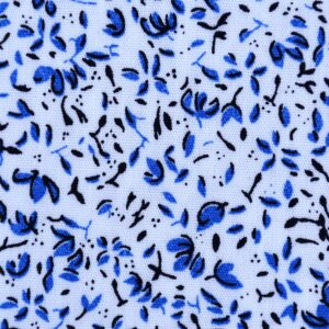 Plain Cotton All Over Flower Print Fabric (FC-857)
