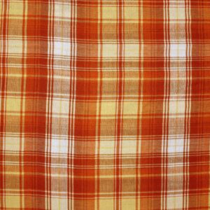 Cotton Amber Orange Yarndyed Woven Fabric (FC-DEPL1845)