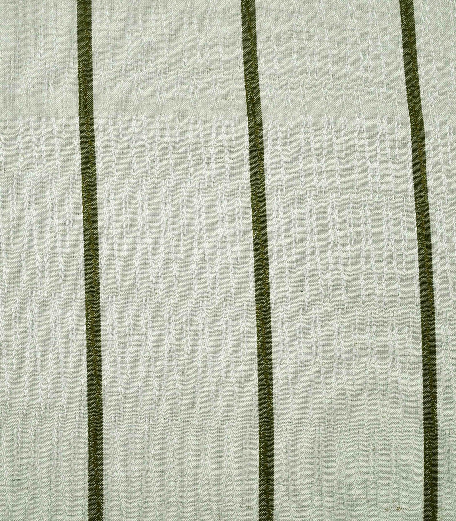 Cotton Beige Green Stripe Woven Fabric | Dinesh Exports