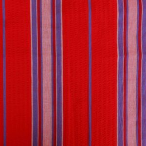 Cotton Venetian Red Stripe Yarn dyed Fabric (FC-DEPL1106)