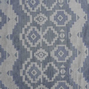 Cotton Jacquard Blue White Woven Fabric (FC-DEPL379)