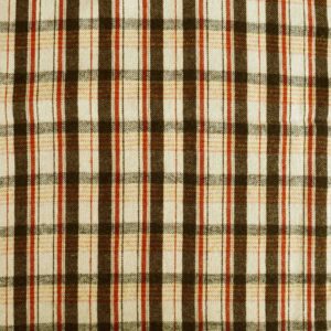 Cotton Wool Blends Cream Check Woven Fabric (FC-636-J1)